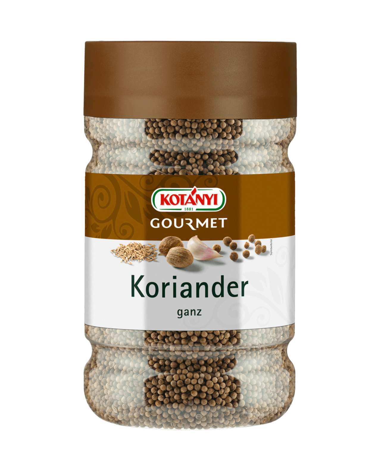 Kotányi Gourmet Koriander ganz in der 1200ccm Dose