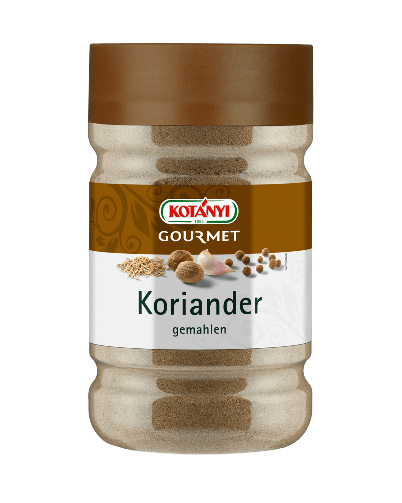 Kotányi Gourmet Koriander gemahlen in der 1200ccm Dose